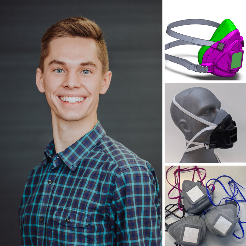 Engineering Alum Develops Respirator and Establishes 3D Printing Network in Response to COVID-19